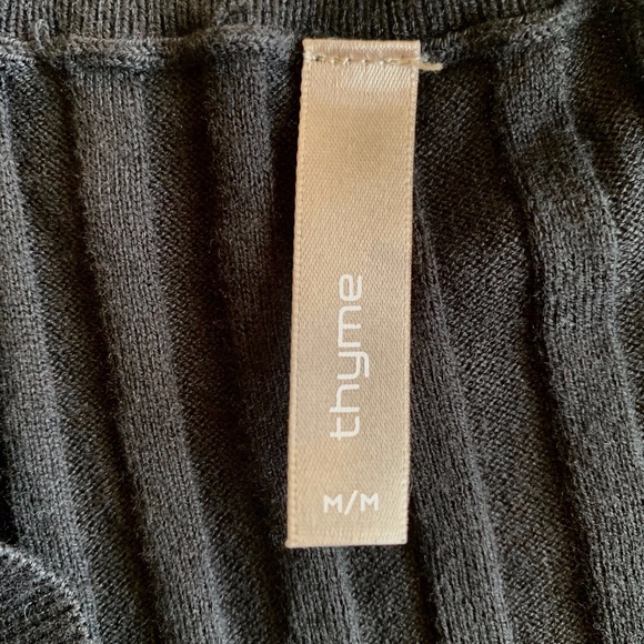 THYME Maternity Dark Army Green Cross Wrap Sweater SIZE M - Picture 4 of 6